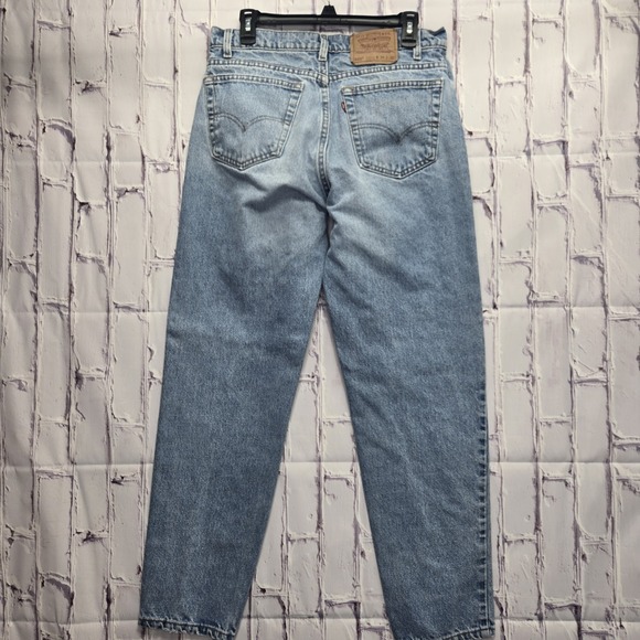 VTG 90s Levi's 550 Relaxed Tapered‎ Jeans Mens Sz 34x32 Faded Grunge Stained USA - Picture 6 of 16